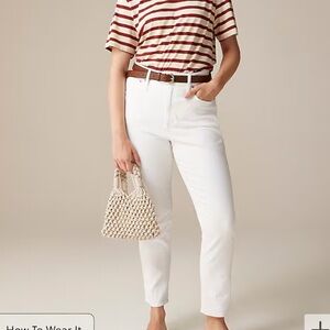 JCREW | Petite curvy vintage slim-straight jean | white wash | Curvy 3…